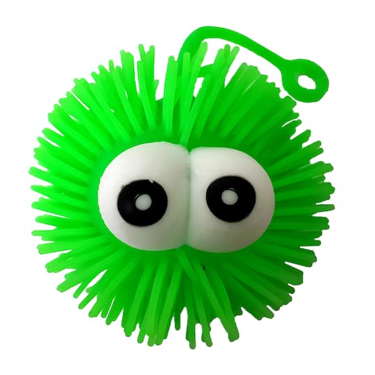 Assorted Light-Up Puffer Ball with Eyes, 1pc.